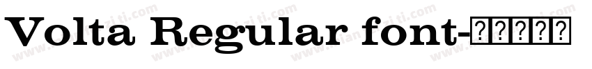 Volta Regular font字体转换